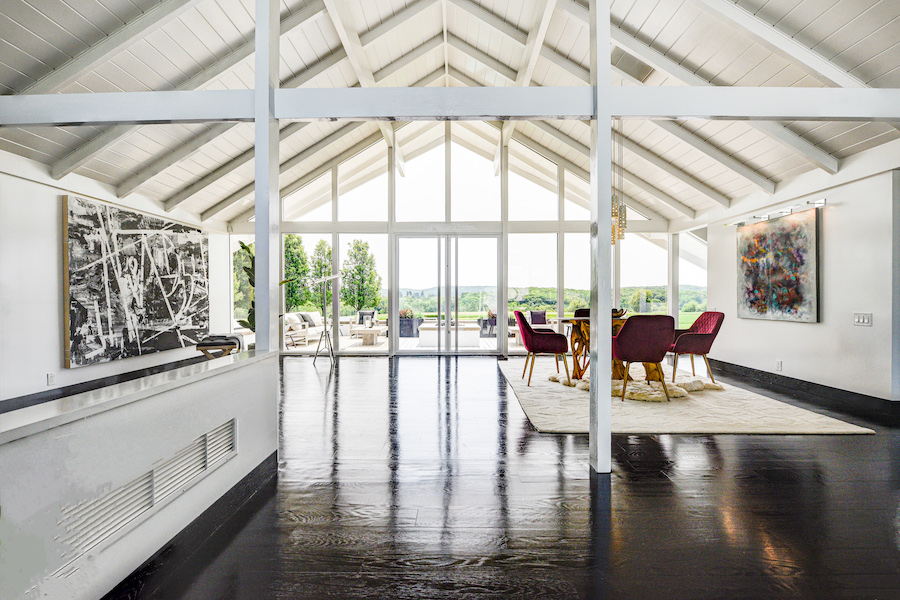 house for sale new hope mid-century modern great room