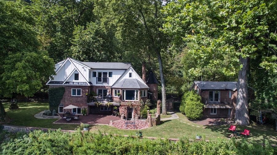 Aerial view of property