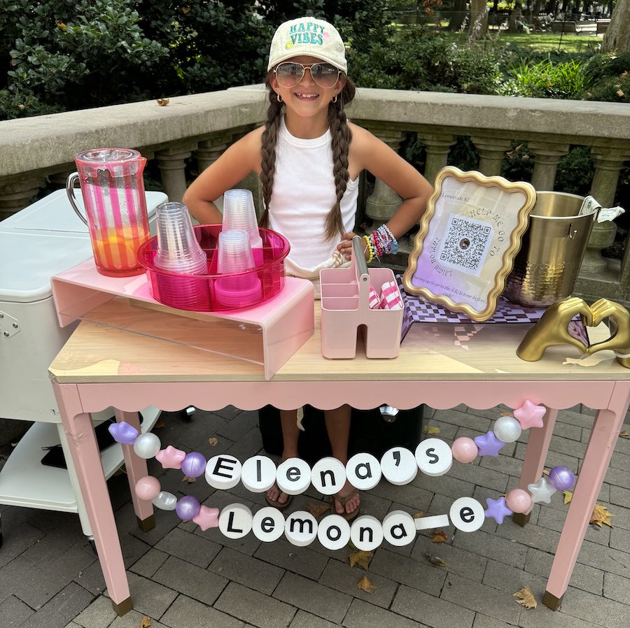 South Philadelphia Taylor Swift fan Elena Flores, who just raised $3,000 at her lemonade stand to buy tickets to the Taylor Swift London show this Friday